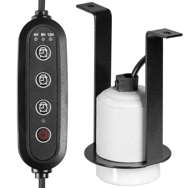 Светильник керамический патрон Terrario Muaritan Time Control 200W с таймером (TR-MUARITAN-TIMER) Светильник керамический патрон Terrario Muaritan Time Control 200W с таймером (TR-MUARITAN-TIMER)