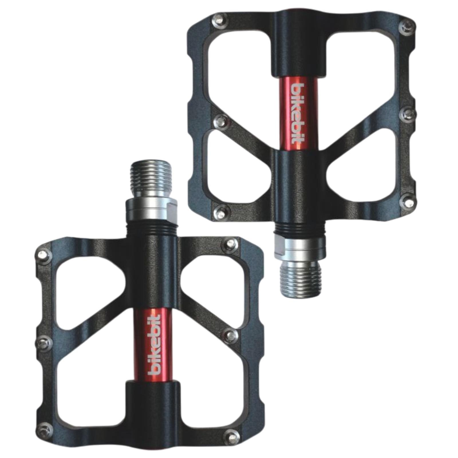 Педали велосипедные BIKEBIT JT15 алюминиевые на промышленном подшипнике ось 9/16" Черный (BB-JT15-4219)