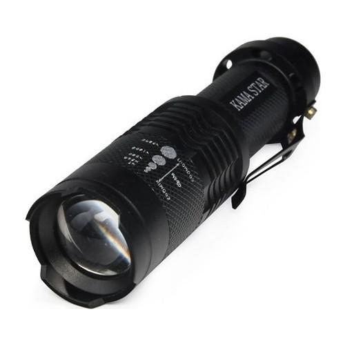 Фонарик аккумуляторный ручной Kama star KM-87 Черный (9235878)