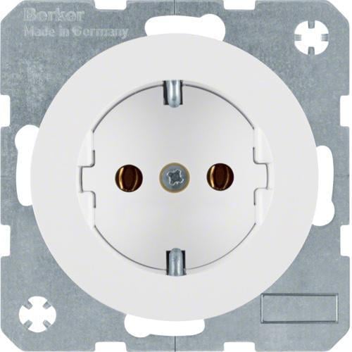 Розетка одинарная Hager R.x с ж/к 16А/250V Белый (28685535)