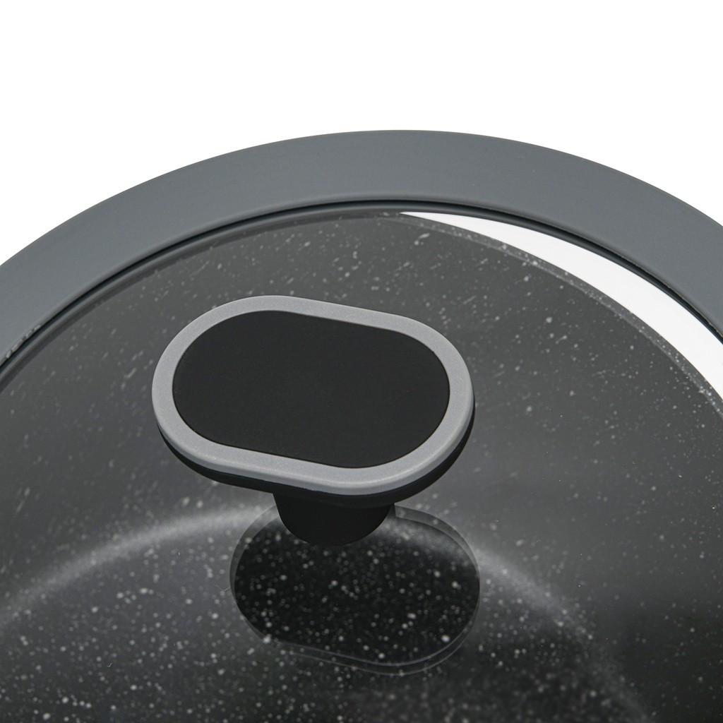 Кастрюля Fissman Laura с антипригарным покрытием Touch Stone и стеклянной крышкой 24х11 см 4,65 л (14477) - фото 4