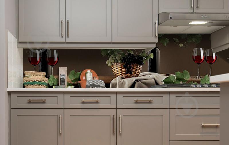 Наклейка виниловая кухонный фартук Zatarga "Виноград в корзине" 650х2500 мм - фото 3 Наклейка виниловая кухонный фартук Zatarga "Виноград в корзине" 650х2500 мм - фото 3