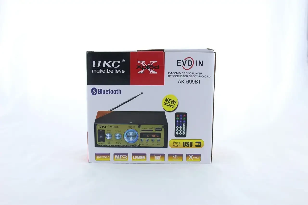 Підсилювач для акустики AMP-699 BT UKC з підтримкою Bluetooth (4824) - фото 6