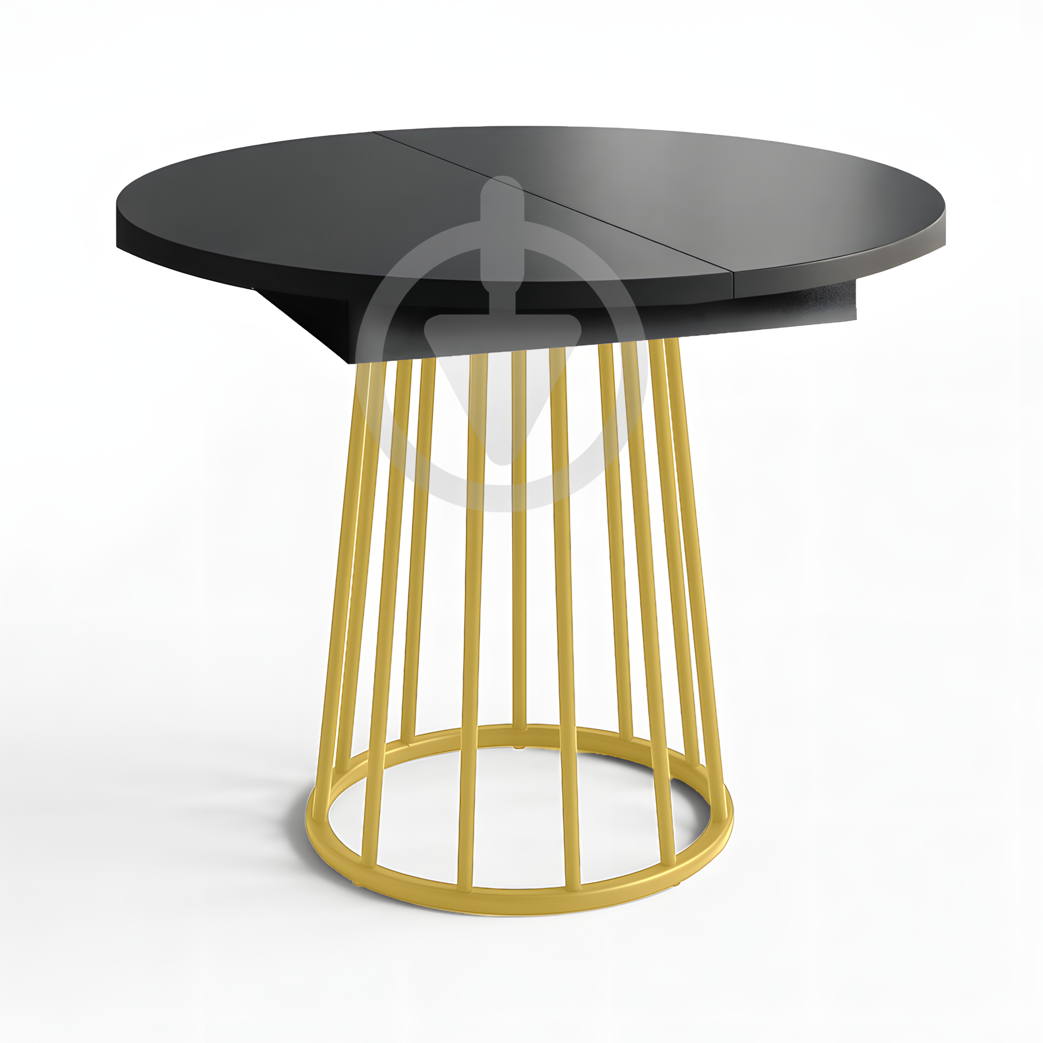 Стол кухонный раскладной RoMax Elegant Slide 80x80/110x80 см Loft Антрацит/Золотой - фото 1 Стол кухонный раскладной RoMax Elegant Slide 80x80/110x80 см Loft Антрацит/Золотой - фото 1