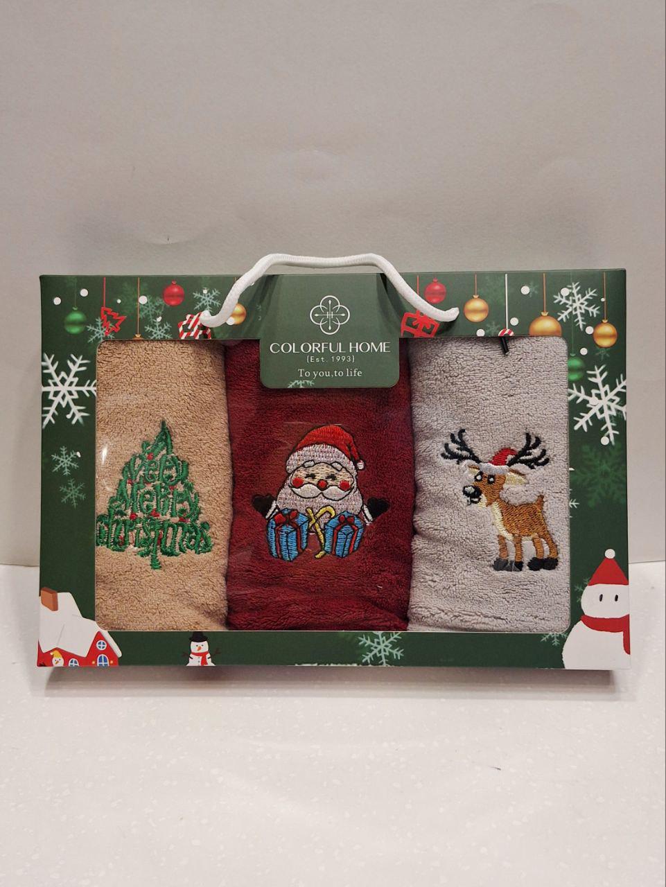 Набір кухонних рушників подарунковий Colorful Home з петелькою із мікрофібри 3 шт. 25х50 см (1650) Набір кухонних рушників подарунковий Colorful Home з петелькою із мікрофібри 3 шт. 25х50 см (1650)