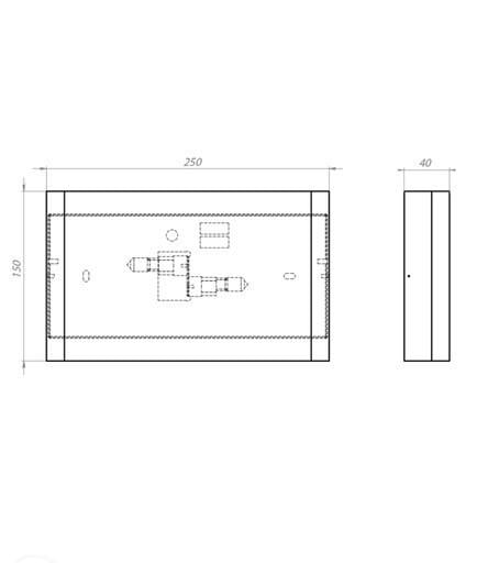 Светильник настенный Iterna Beste 2хG4 Графитовый (LM103) - фото 4