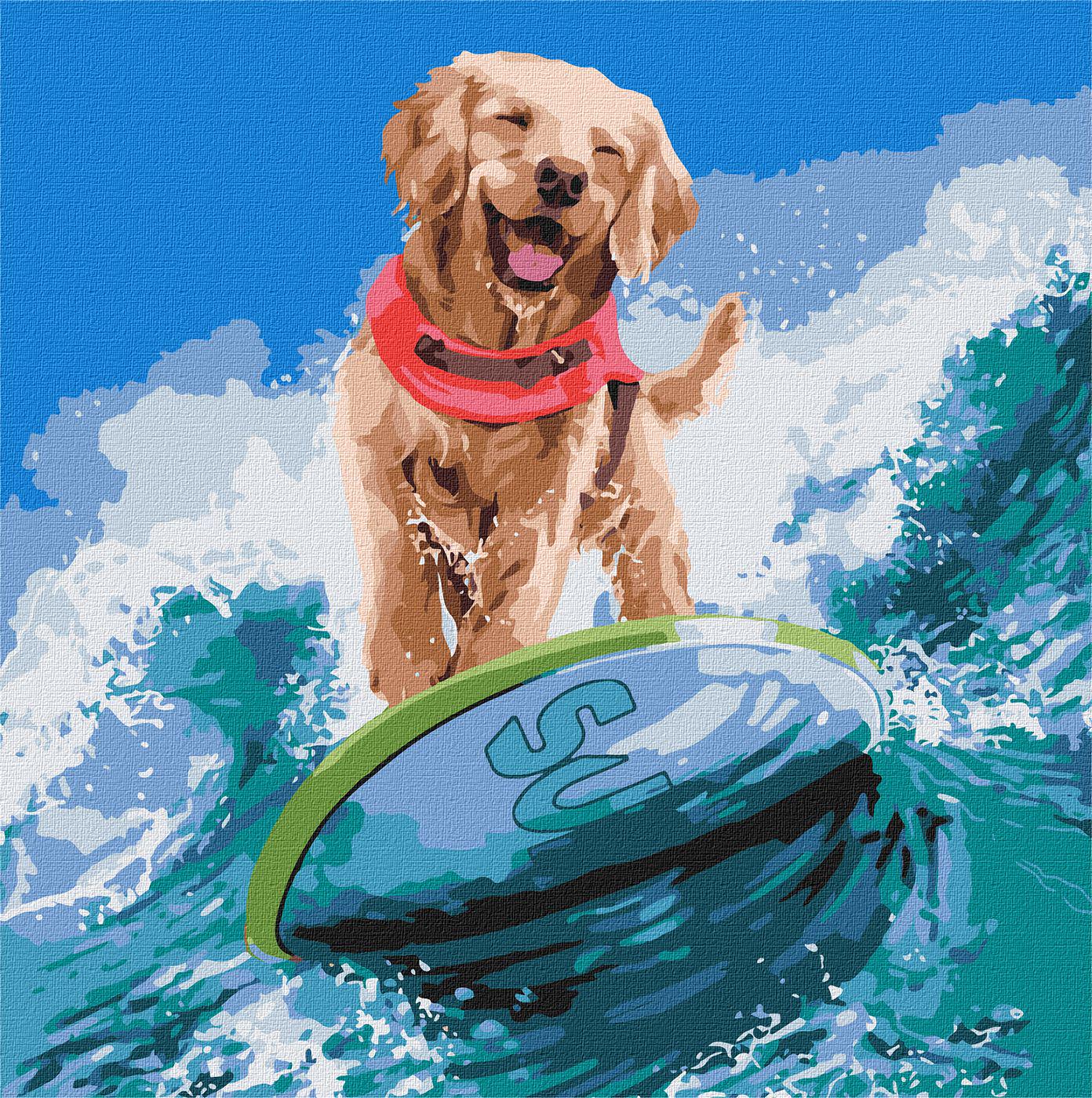 Картина за номерами Ідейка Морський екстрім 40х40 см