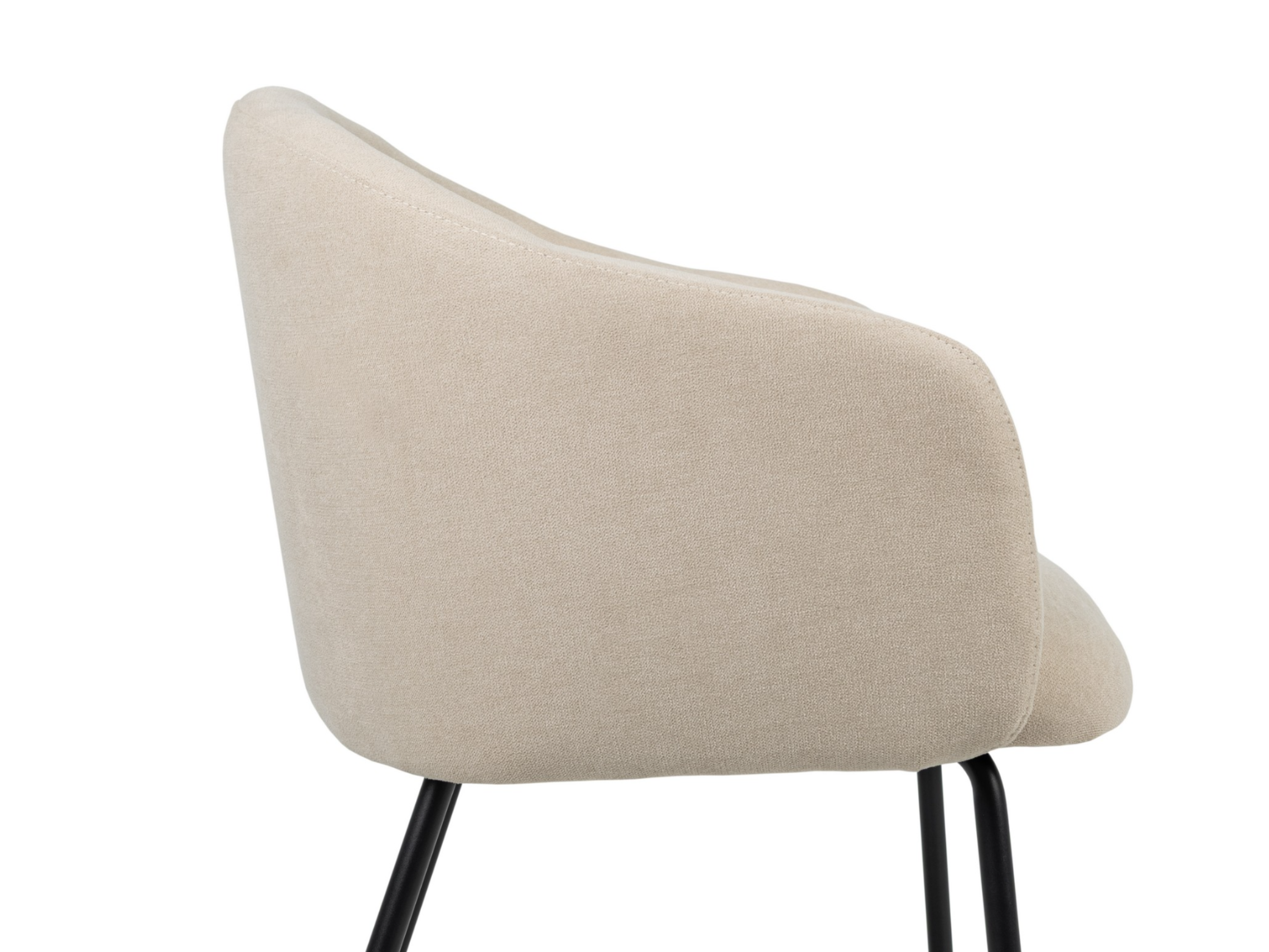 Стілець обідній Vetro Mebel Кокосове молоко/Чорний (M-242) - фото 6 Стілець обідній Vetro Mebel Кокосове молоко/Чорний (M-242) - фото 6