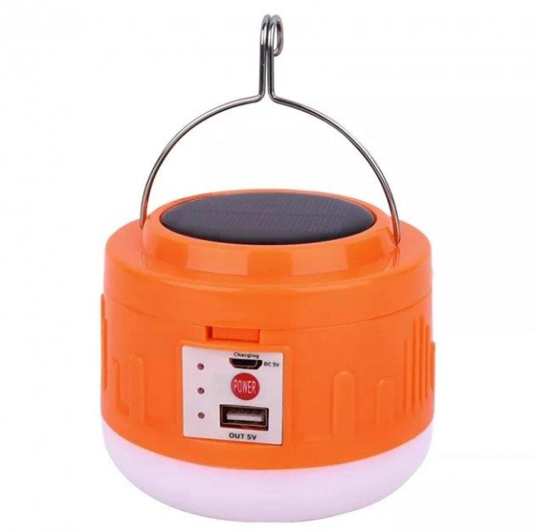 Лампа для кемпінгу акумуляторна UKC 3050 на гачку Помаранчевий