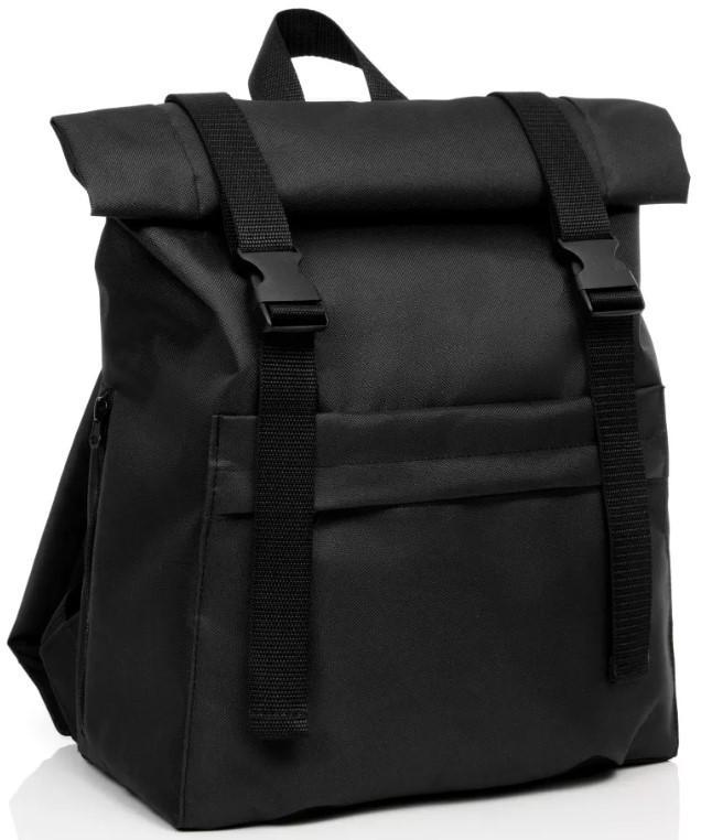 Рюкзак мужской Sambag RollTop Milton тканевый Черный (27151008r) - фото 1