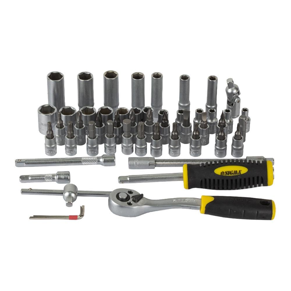 Набір насадок торцевих і біт Sigma CrV 1/4" 53 шт. (6003521) - фото 4