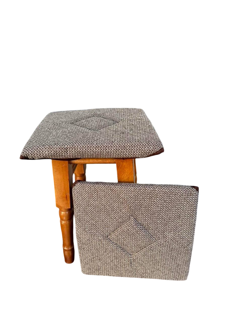 Чехлы на табуретки квадратные 4 шт.Бежевый (Д-chohol-001-05) - фото 1