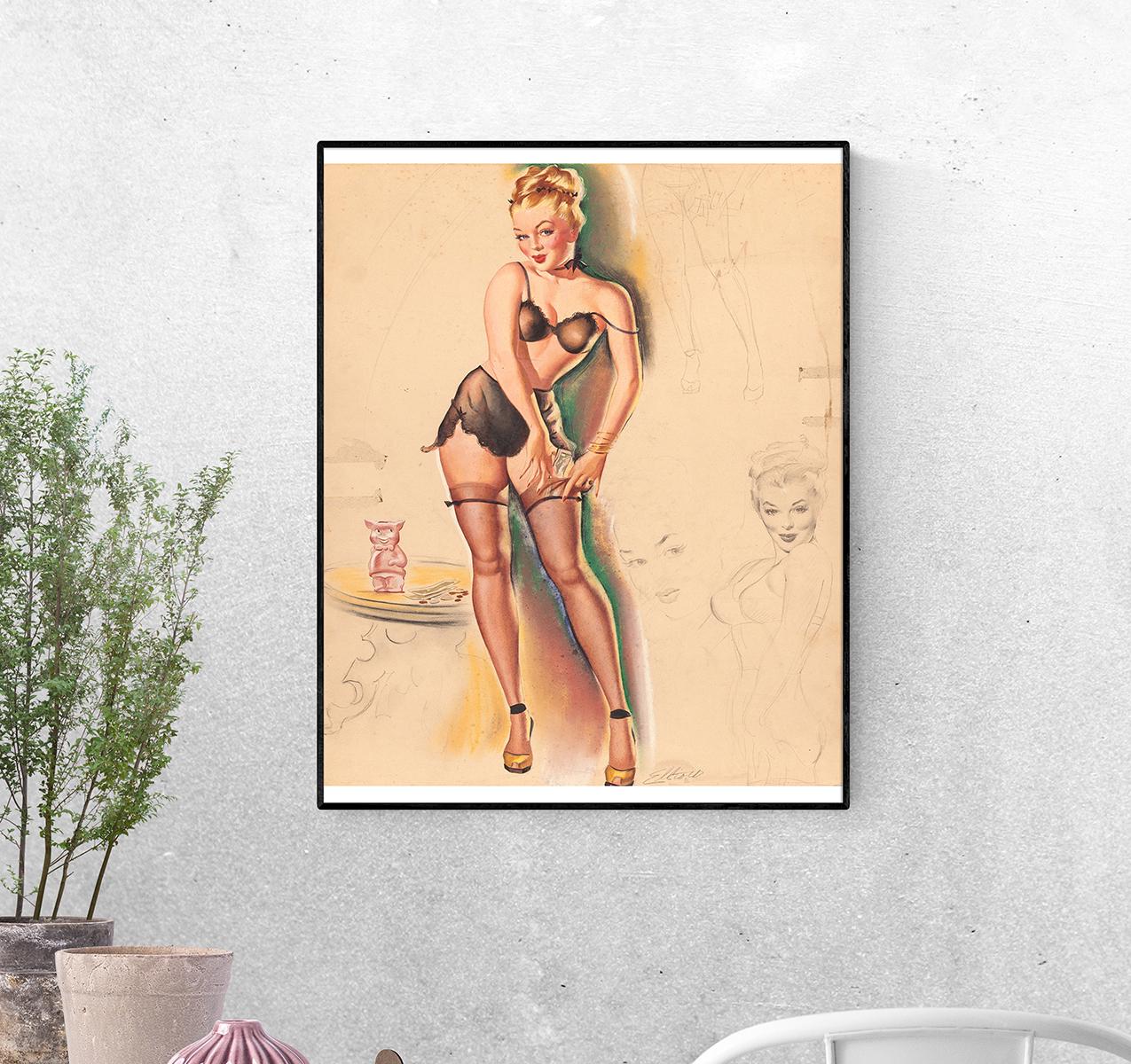 Постер Посмотри, как я очистила банк. Фримен Эллиотт формат А-2 (pin_up010125_Poster)