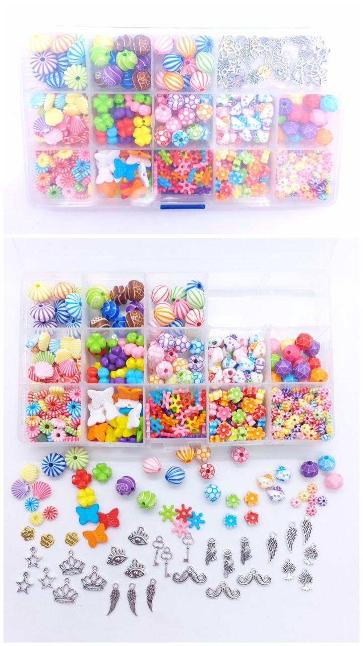 ᐉ Набор детских бусин для плетения украшений Band Accessory case 300 шт