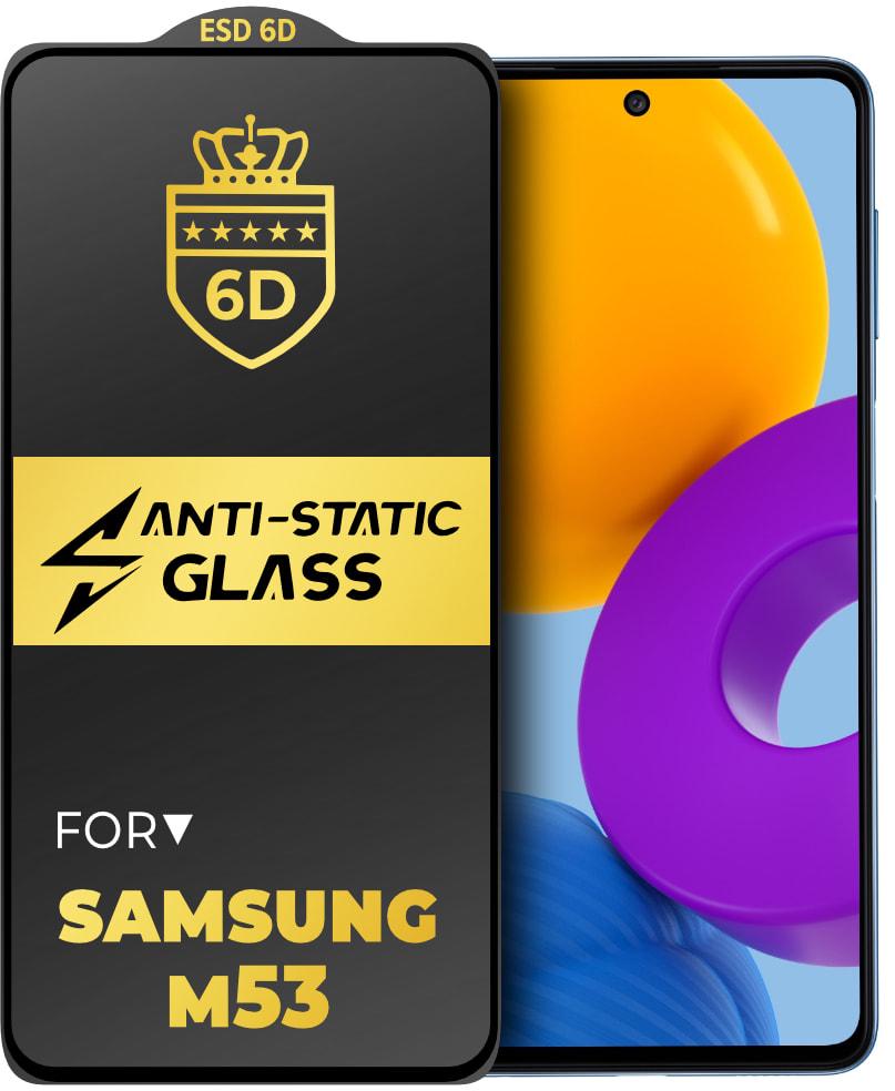 Стекло защитное 6D Anti-Static Samsung Galaxy M53 M536 Glass Shield (34202)