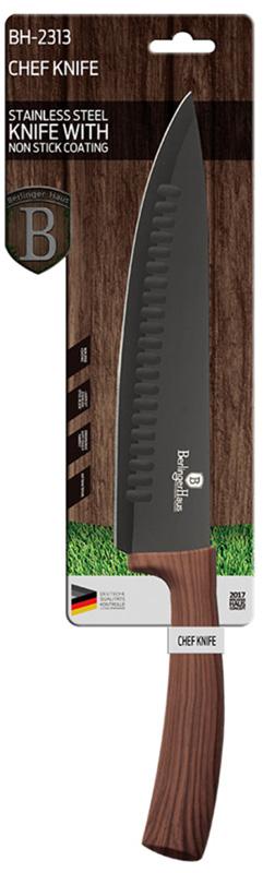 Нож поварской Berlinger Haus Ebony Rosewood 20 см нержавеющая сталь (BH-2313) - фото 2 Нож поварской Berlinger Haus Ebony Rosewood 20 см нержавеющая сталь (BH-2313) - фото 2