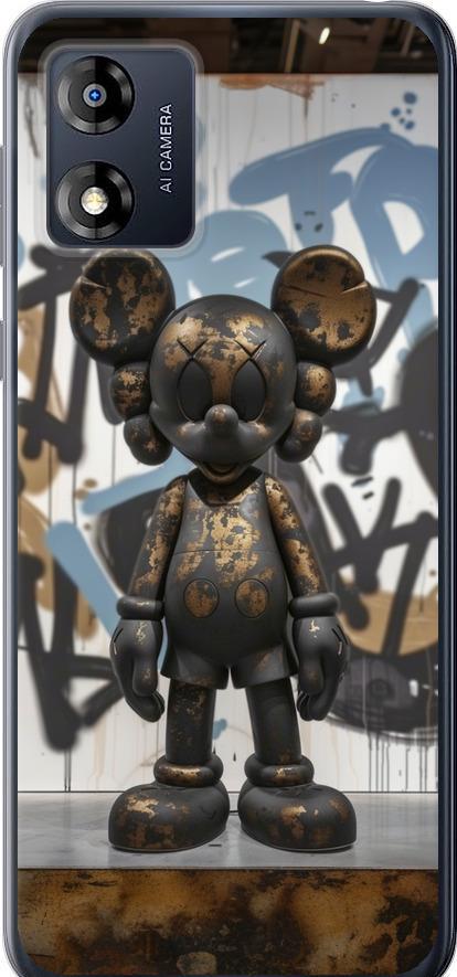 Чехол на Motorola Moto E13 Bronze kaws v2 (6098u-3053-42517)