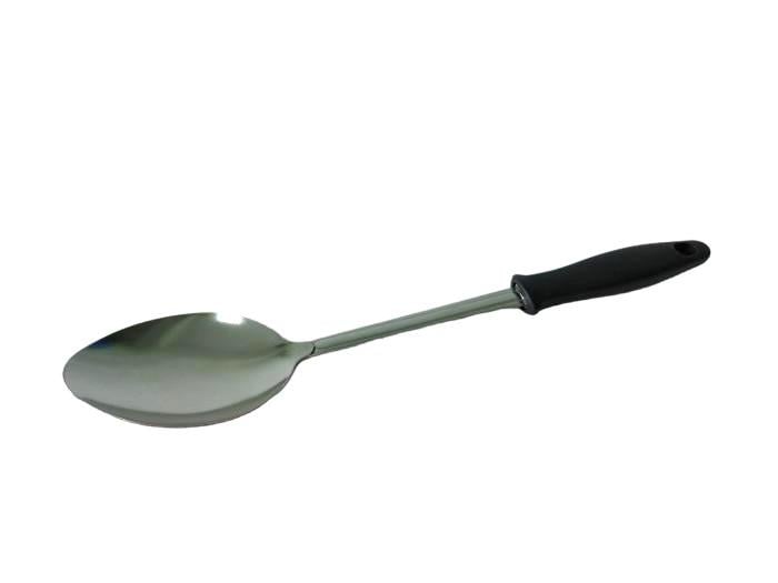 Ложка гарнірна овальна з пластиковою ручкою L 31,5 см (438596369)