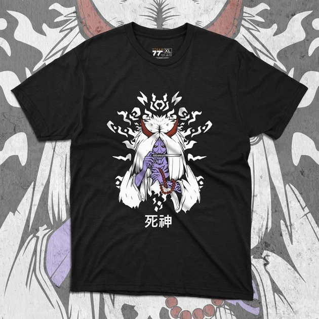 Футболка мужская с принтом Наруто Бог смерти Шинигами Black Edition р. 48 (Anime0012)