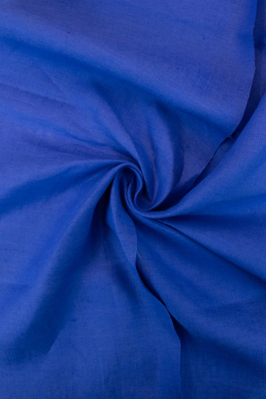 Тканина лляна костюмна 4с33 190 г/м2 колір 1561 Dazzling Blue 18-3949 TCX 100% льон Електрик (OBR491_1561)