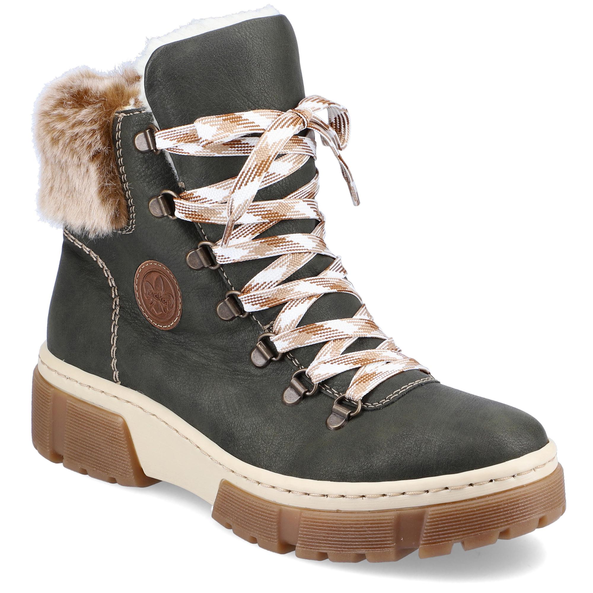 Ботинки женские повседневные зимние Rieker р. 38 Зеленый (013686-38)