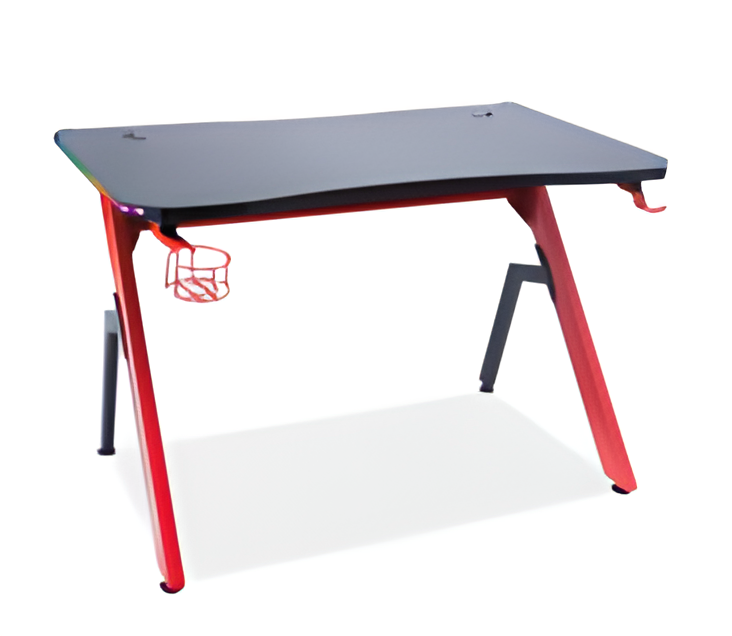 Компьютерный стол письменный Signal B-006 МДФ/металл Черный/Красный (B006CZC)