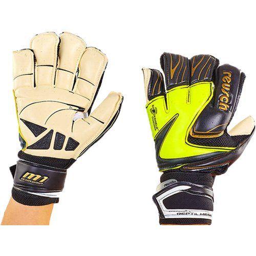 Вратарские перчатки FB-812 р. 9 Черно-лимонный (57429051)
