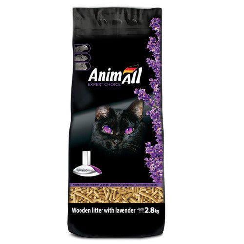 Наповнювач деревний AnimAll з з ароматомом лаванди 2,8 кг