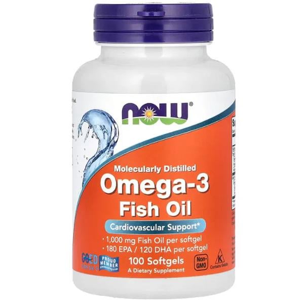Омега 3 Now Foods Omega-3 Molecularly Distilled мягкий. капс. 100 мягкий. капс. (000003199)