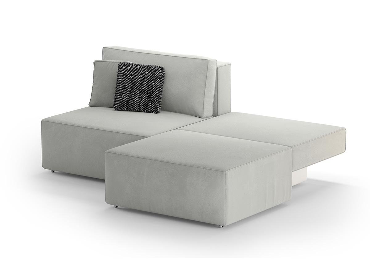 Диван прямой Loft 3 200х100х80 см Серый (Арт.2009) - фото 3