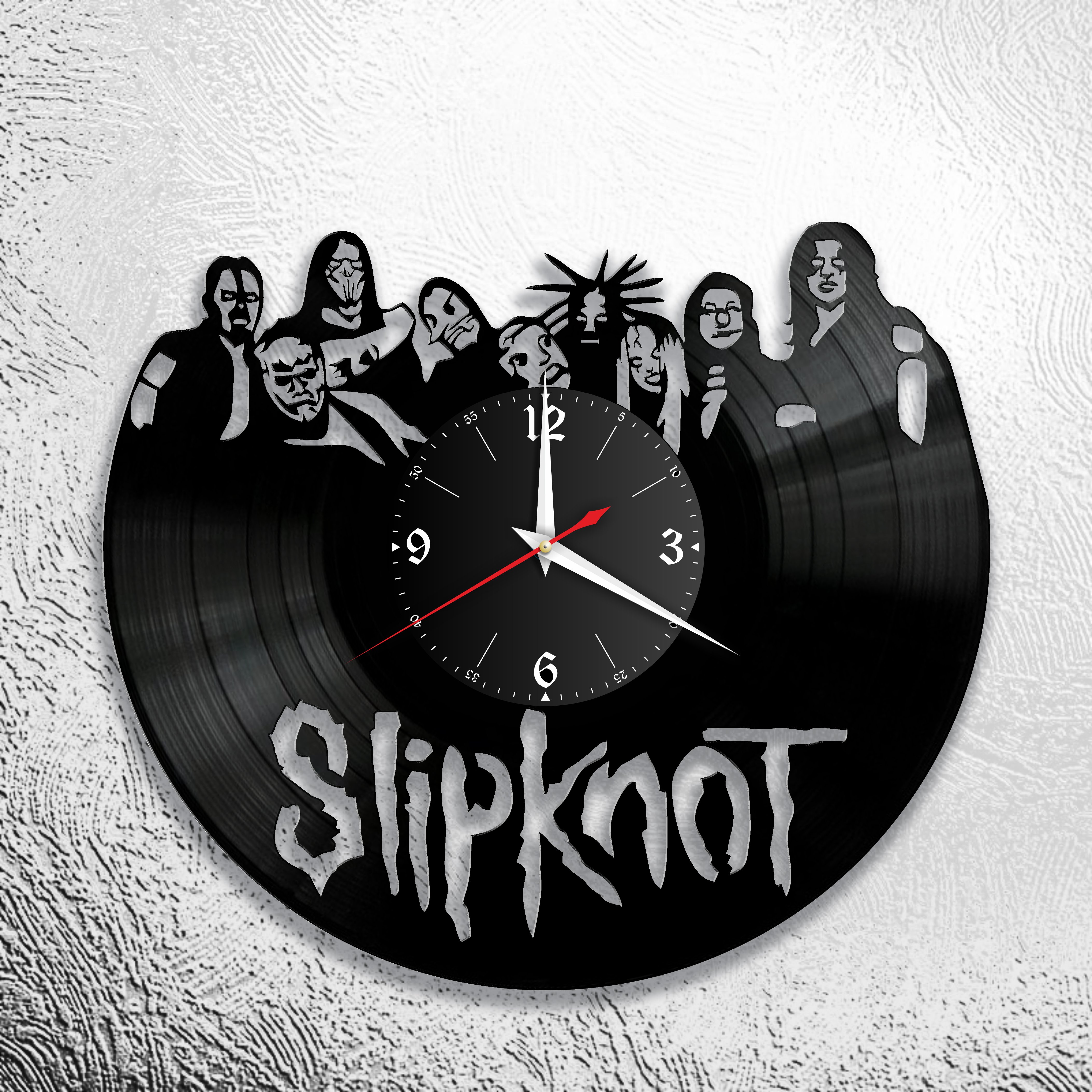 Часы настенные Slipknot 0708 из виниловой пластинки