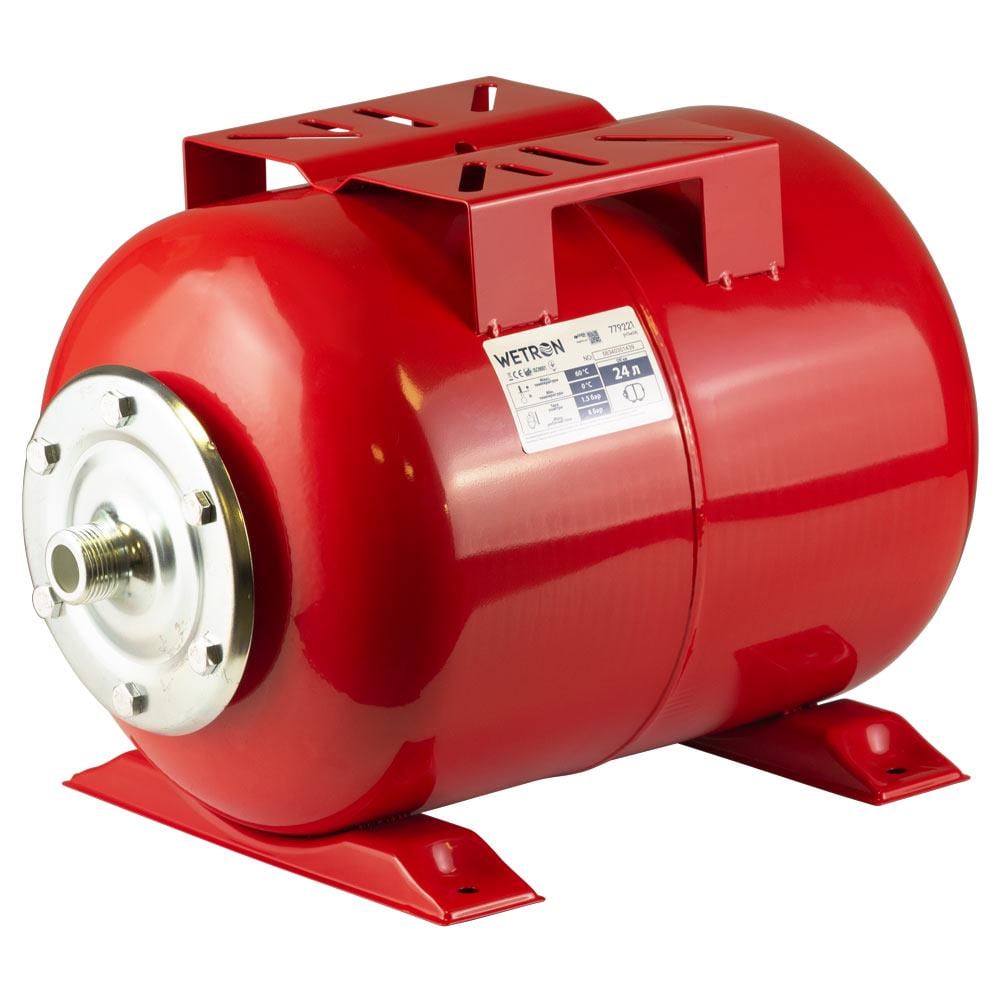 Гидроаккумулятор Wetron 24 л горизонтальный для насосной станции (779221)