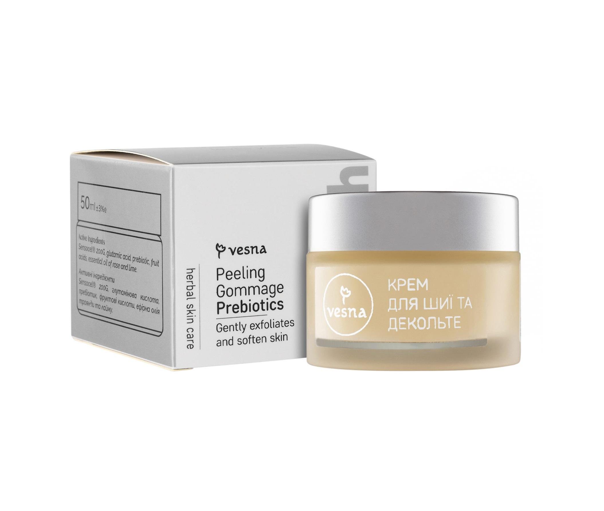Крем для шеи и декольте с пребиотиками Vesna 50 мл (4820222660952)