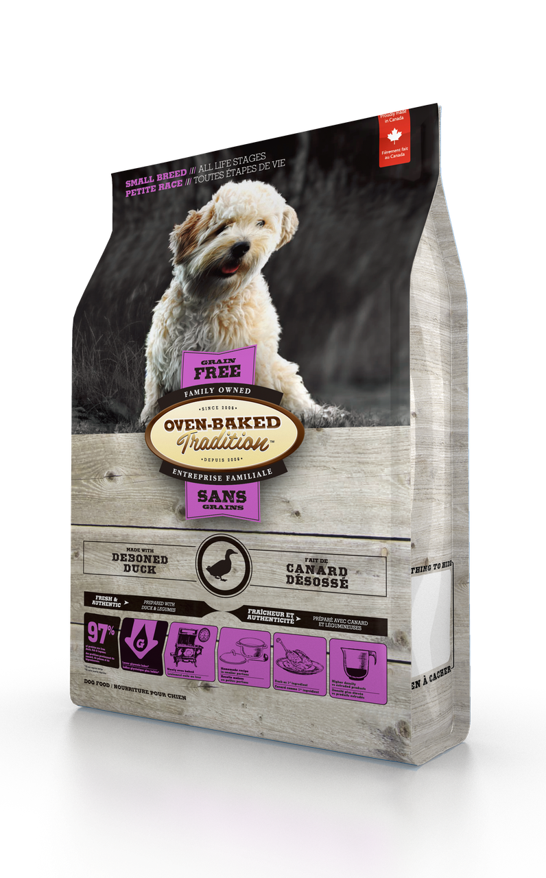 Корм для собак Oven-Baked Tradition сухой беззерновой для малых пород из свежего мяса утки 2,27 кг