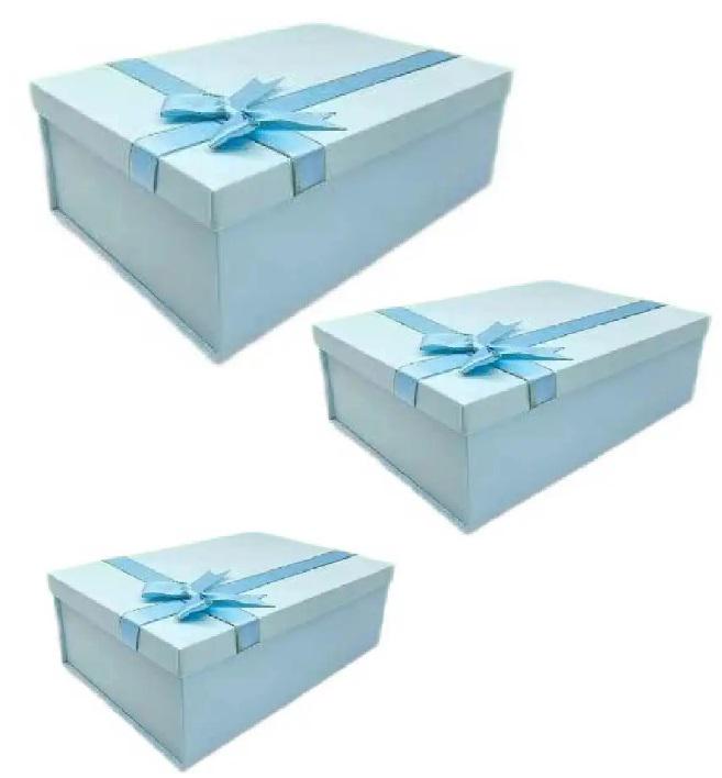 Набір подарункових коробок Stenson R33286B Colorful 23х16х10/21х14х8/19х12х7 см 3 шт. (606744)