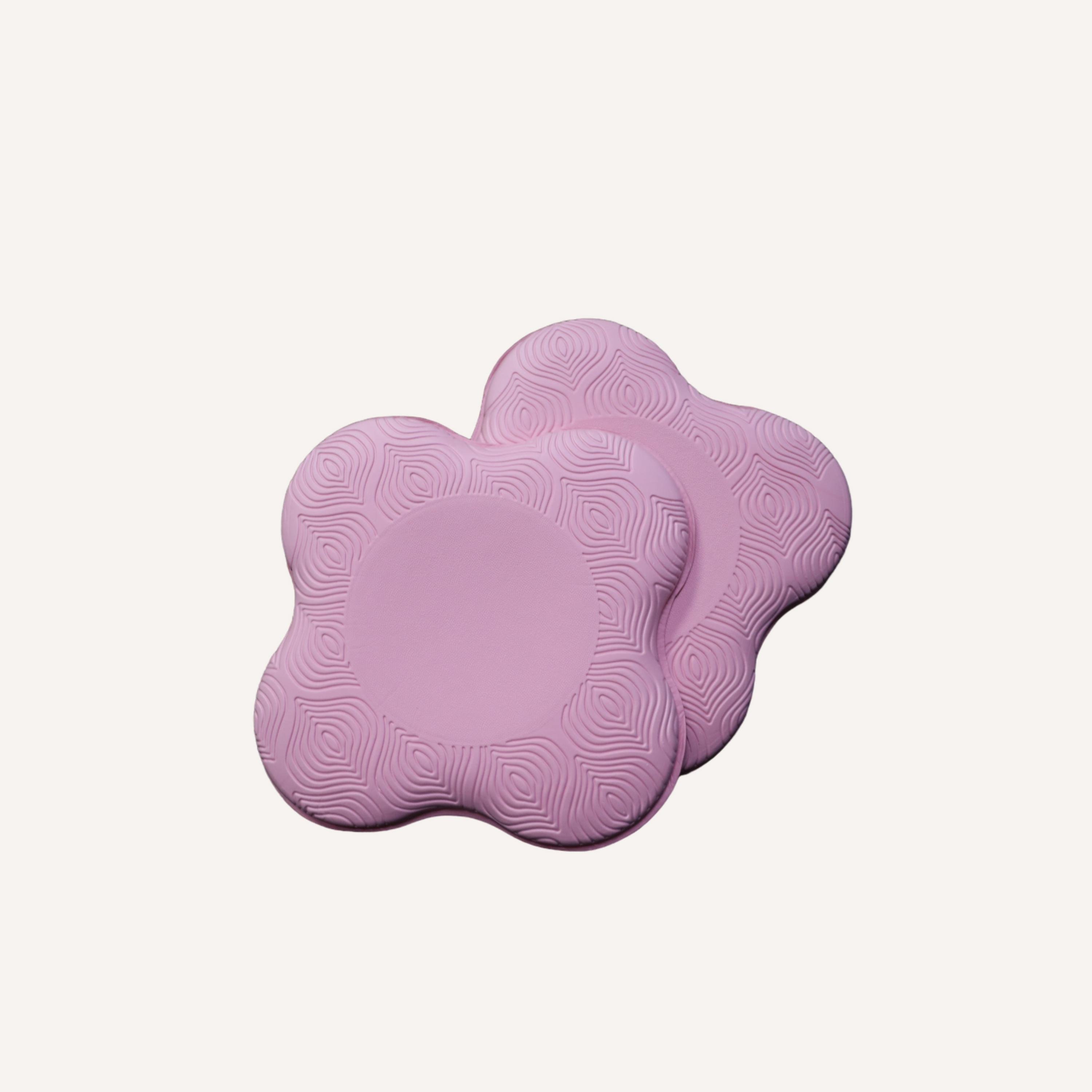 Подставки под колени и локти для йоги и фитнеса 20х20х2 см2 шт. Розовый (П2)