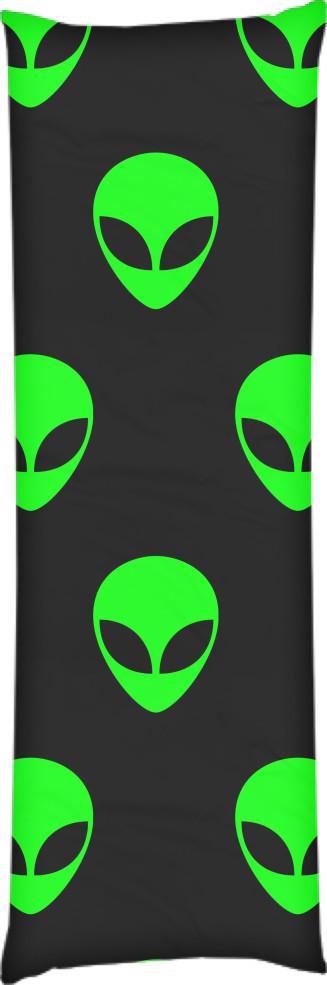 Подушка дакимакура Пришелец 40x100 см (13533908)