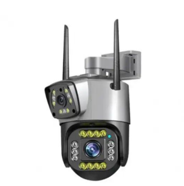 Камера видеонаблюдения уличная IP 4G 8 Мп с двойной линзой (opt-103850)