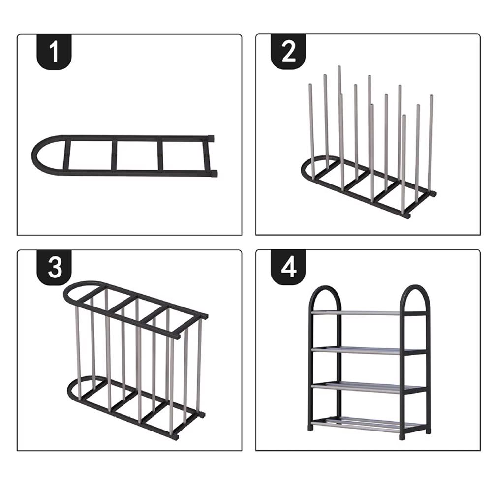 Стойка для обуви Shoe Rack SR-06 4 полочки (SS-37) - фото 4