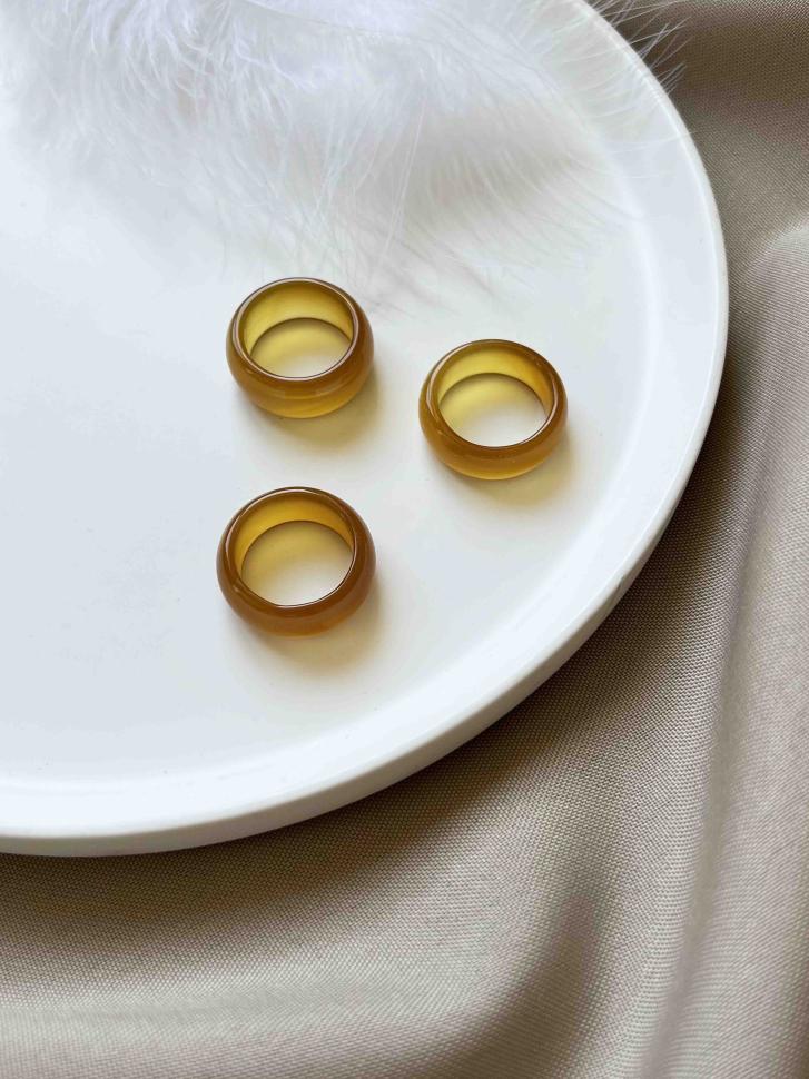 Кільце з агату р. 19,5 мм Жовтий (5242-19,5) - фото 5 Кільце з агату р. 19,5 мм Жовтий (5242-19,5) - фото 5