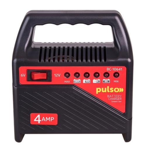 Зарядное устройство для PULSO BC-10641 6&12V 4A 10-60AHR светодиодная индикация (54795)