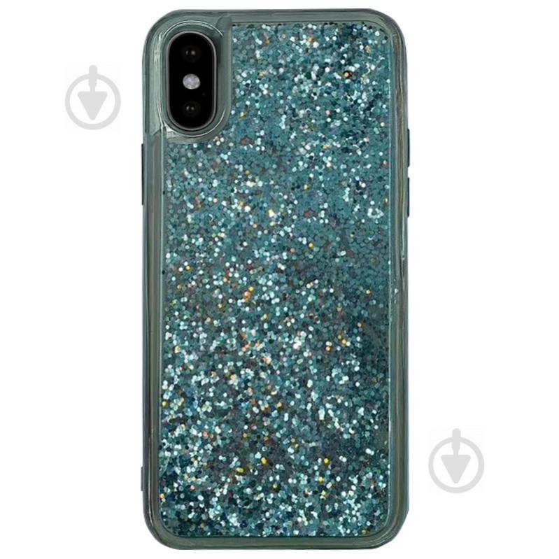 TPU+PC чехол Epik Sparkle (glitter) для Apple iPhone XS Max (6.5") Зеленый (817275)
