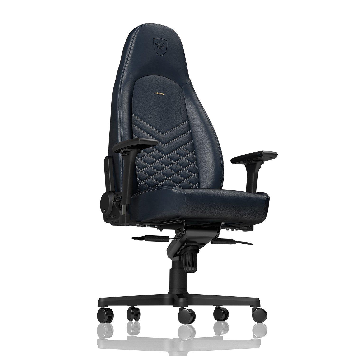 Крісло геймерське Noblechairs ICON Real Leather Midnight Blu (2d1578fa) - фото 4