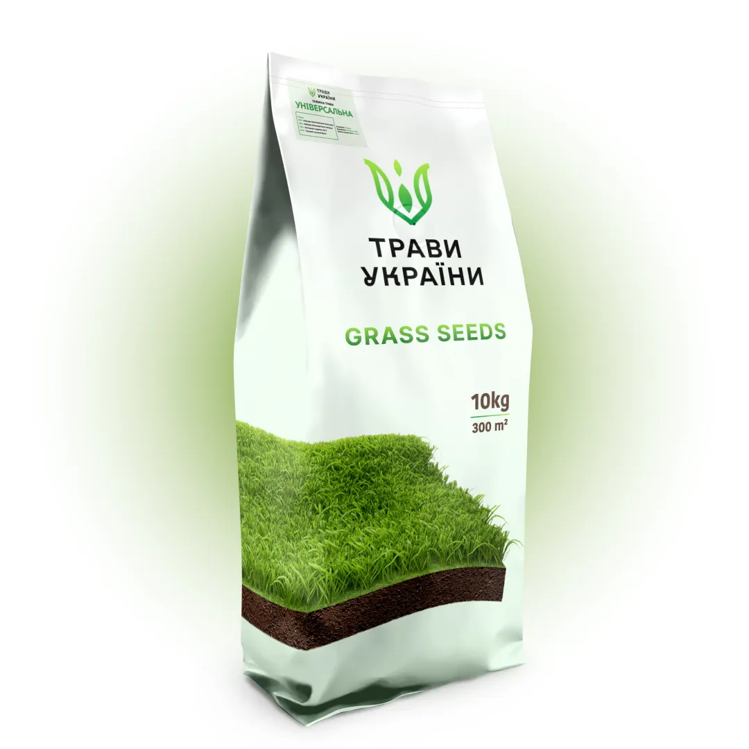 Насіння газонної трави Трави України універсальна 10 кг Насіння газонної трави Трави України універсальна 10 кг
