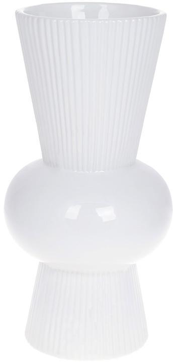 Ваза керамическая Stone Flower 15,2х15,2х30,2 см белый