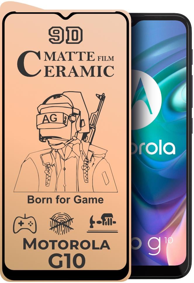 Защитная пленка Ceramic для Motorola G10 матовая керамическая (24206)
