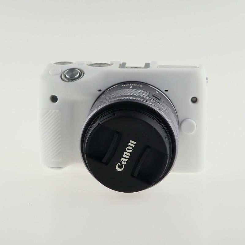 Чехол защитный силиконовый для фотоаппаратов Canon EOS M3 Белый
