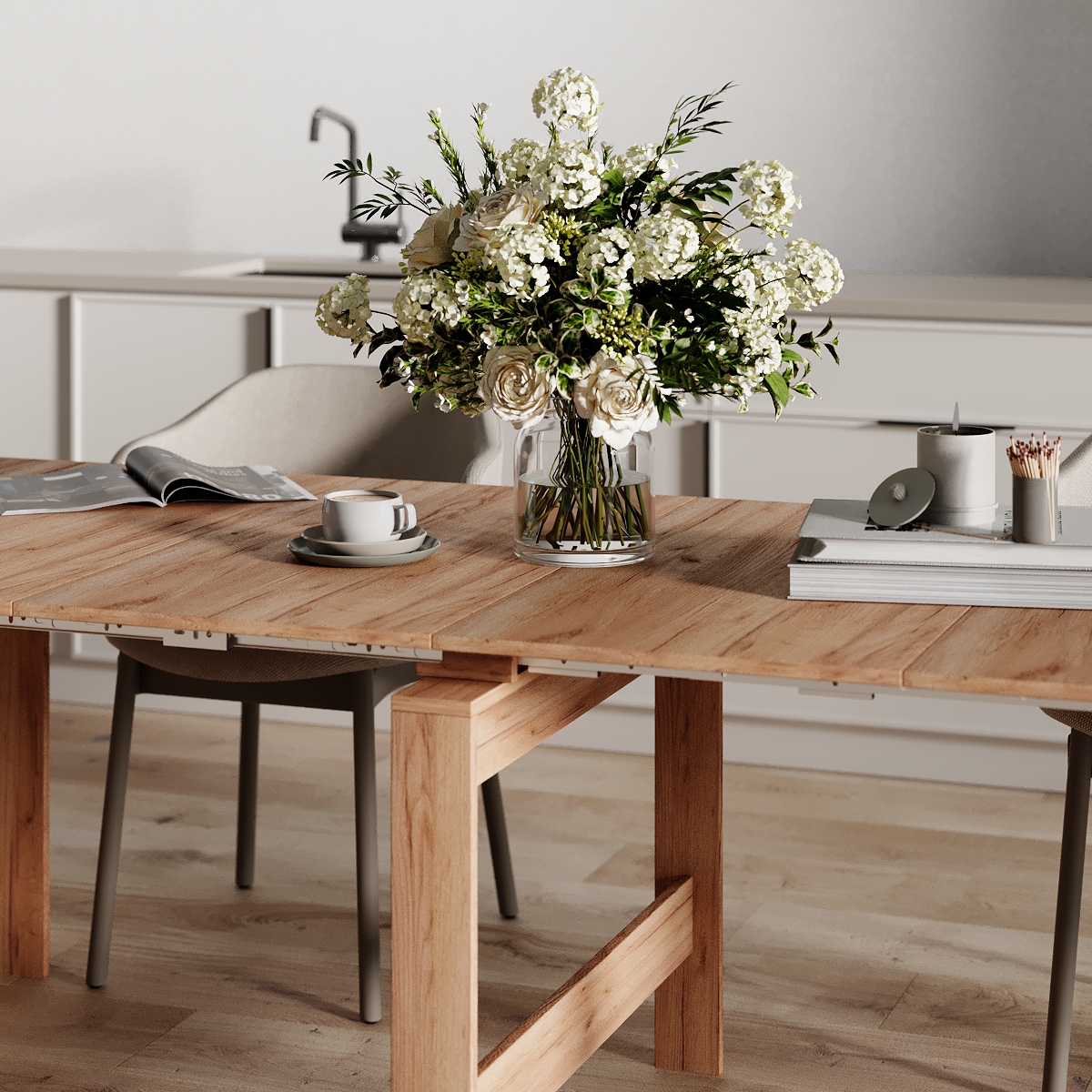 Стол-трансформер ART IN HEAD Python 2400x750x900 мм Дуб крафт золотой (TB21120000000) - фото 2