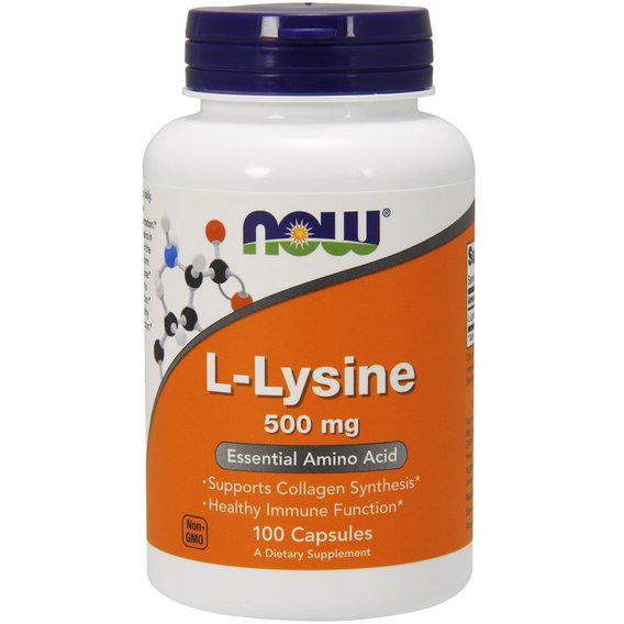 Амінокислота NOW Foods L-Lysine 500 mg 250 Caps