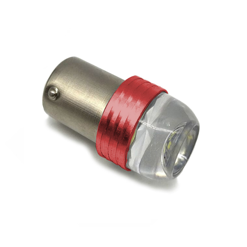 Автолампа P21W/1156 BA15s 4018x3smd 12V Red (1577863731)